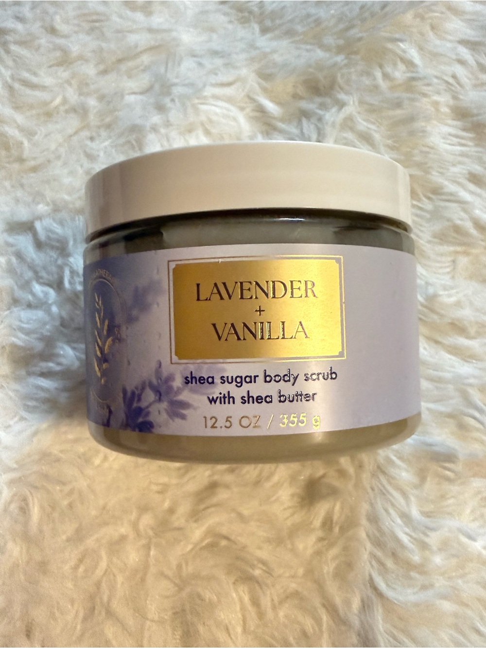 Lavender + Vanilla Shea Sugar Body Scrub - Lavender